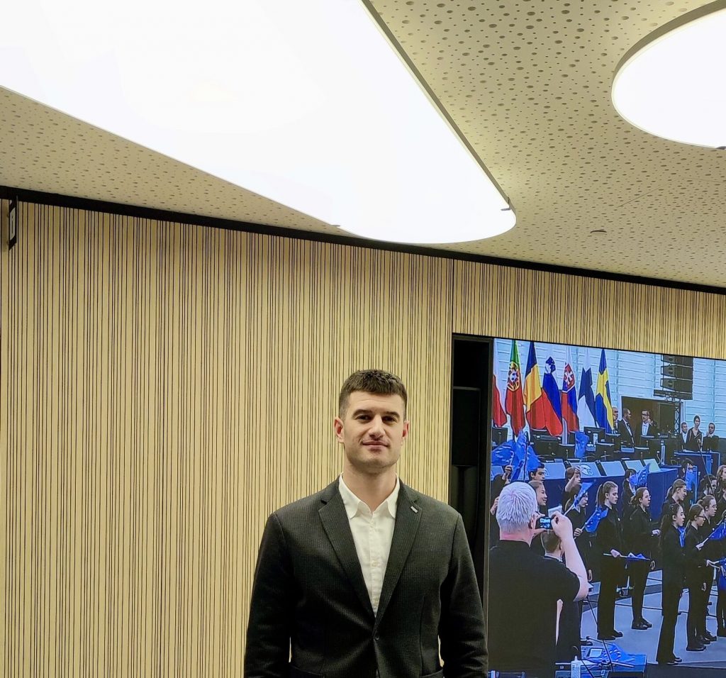 SeaCras CEO, Mario Špadina, at the EU Water KIC meeting