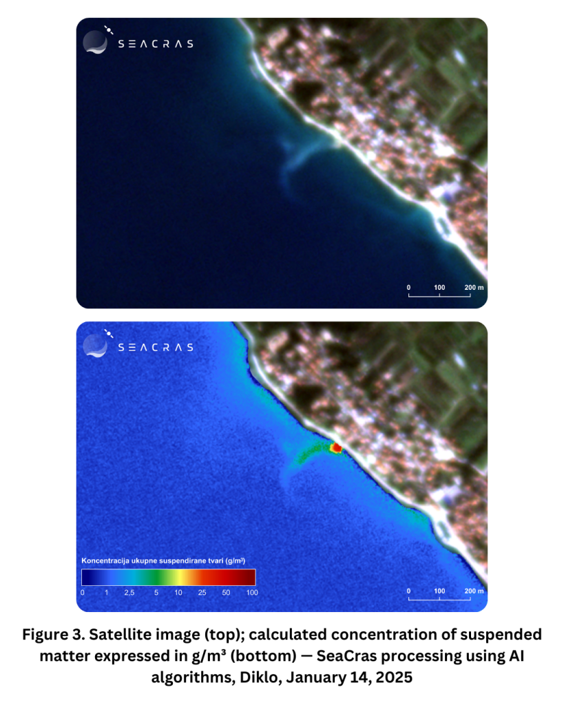 Diklo area near Zadar - another example of how AI helps in pollution detection with the use of algorithms