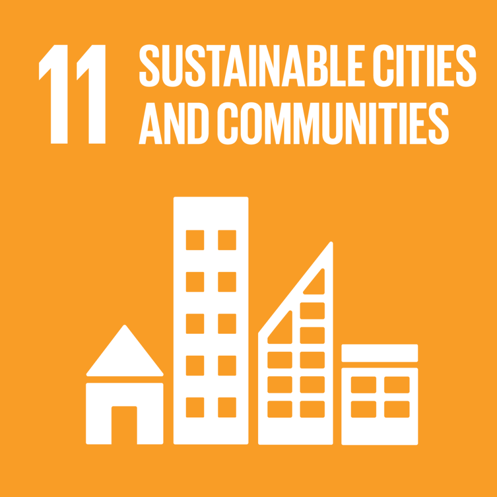 sustainable development goals - image showing goal 11 (sustainable cities and communities)